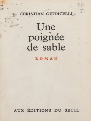 cover image of Une poignée de sable